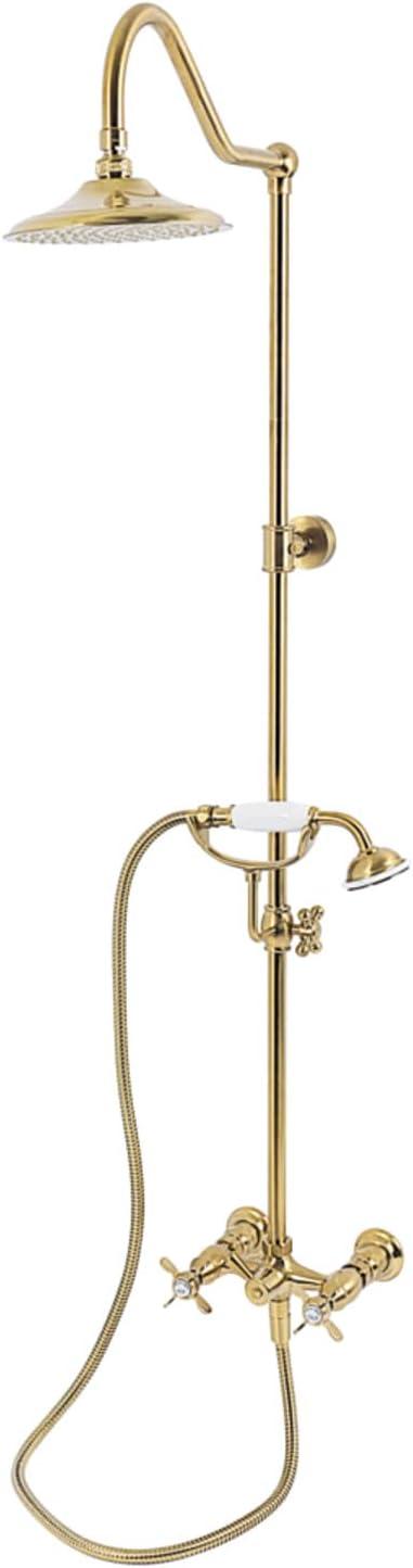 Kingston Brass Kingston Brass Essx Wall Mount Rain Drop Shower System with Hand Shower CCK3667BEX