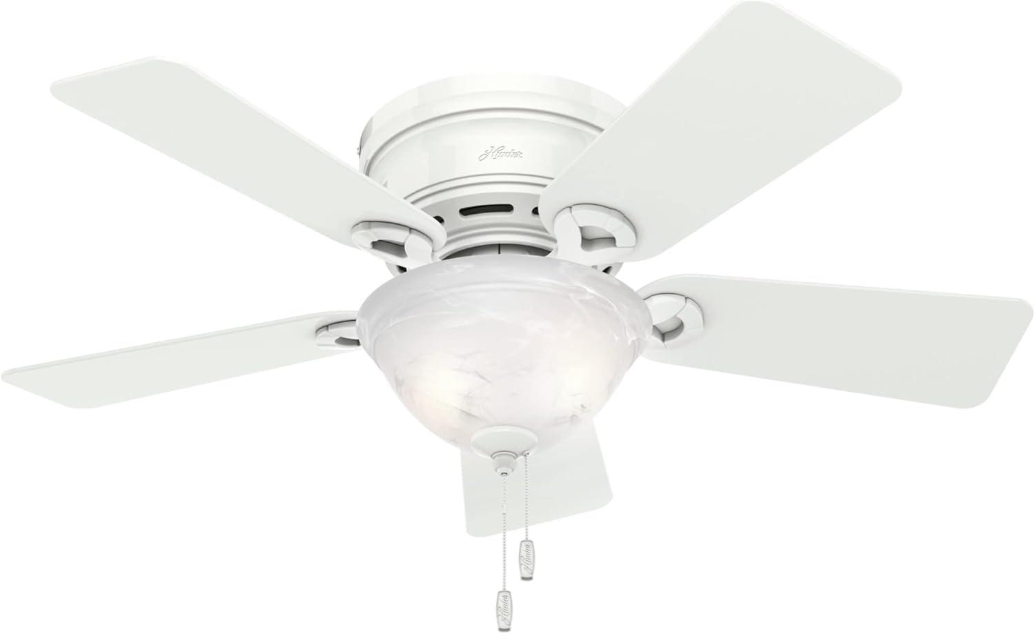 42'' Conroy 5 - Blade Flush Mount Ceiling Fan with Pull Chain and Light Kit Included