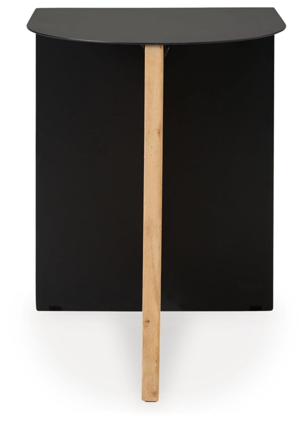 Signature Design by Ashley Ladgate Accent Table, Black & Natural Brown