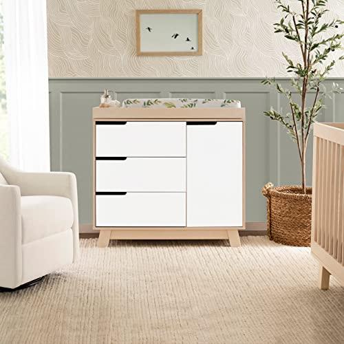 Hudson Modern 3-Drawer GreenGuard Certified Dresser in Washed Natural and White