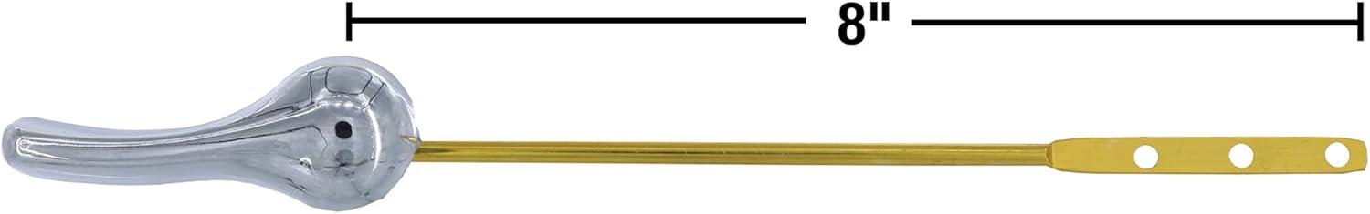 DANCO 8 inch Front Mount Toilet Handle Replacement, Chrome, 8 inch, 1-Pack (80806)