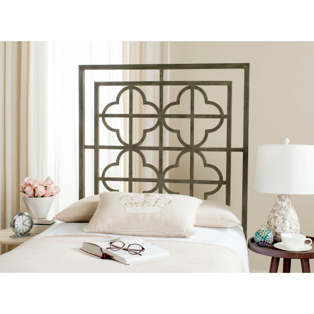 SAFAVIEH Home Collection Lucina French Silver Headboard, Full