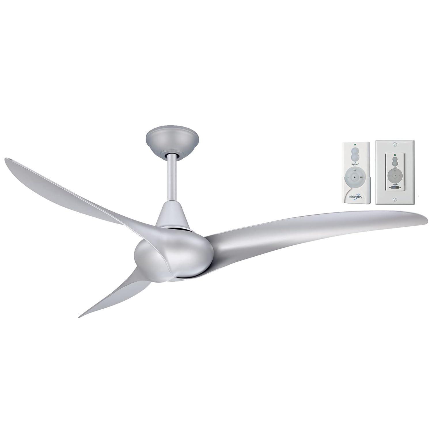 52" Wave 3 - Blade LED Propeller Ceiling Fan with Remote Control and Light Kit Included