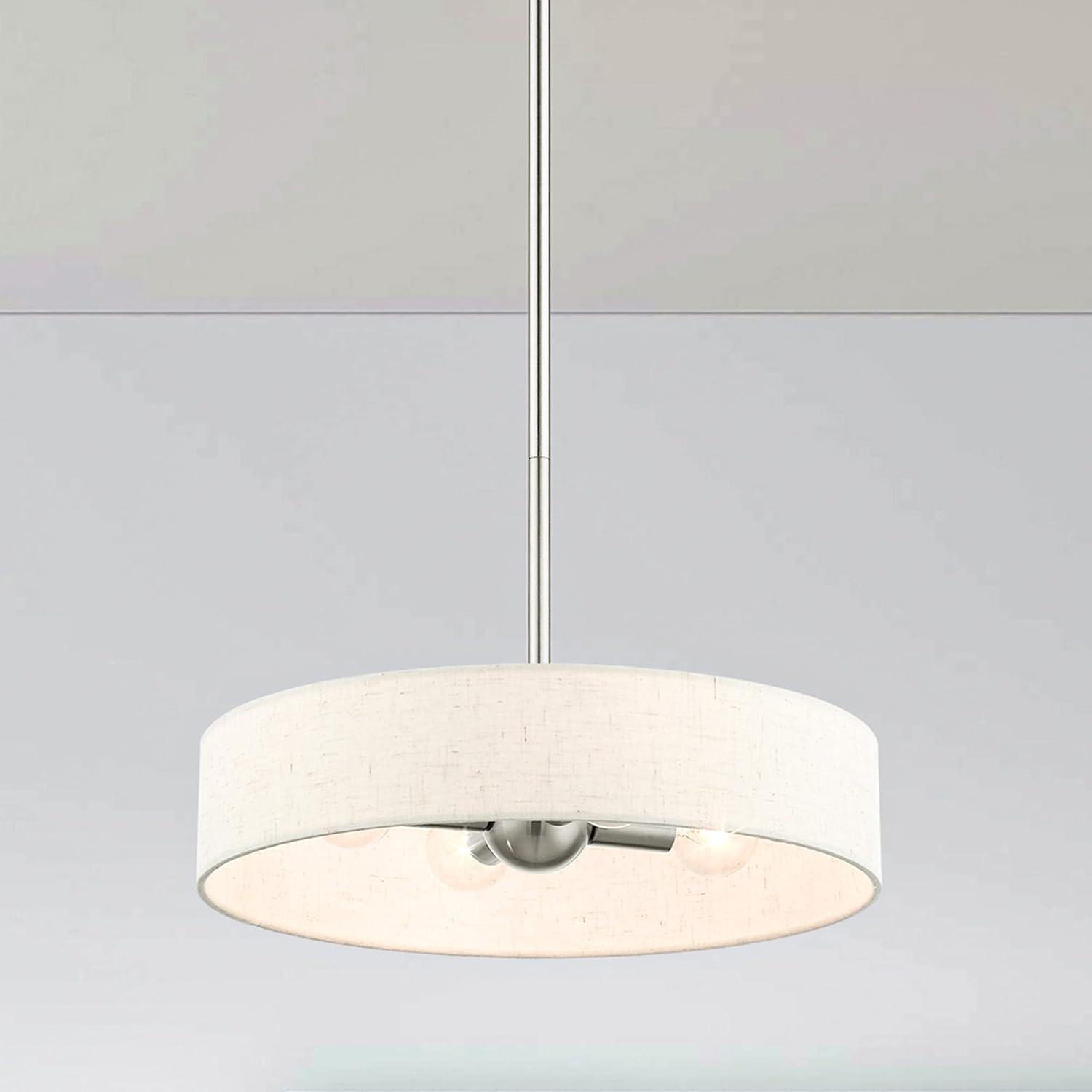 4 - Light Dimmable Drum Chandelier