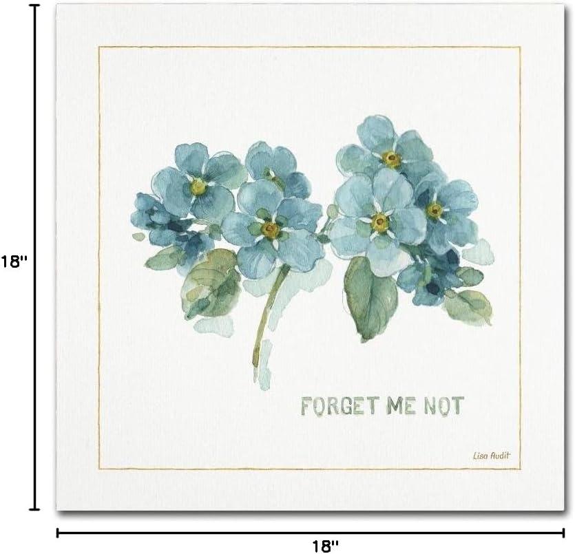 Trademark Fine Art "My Greenhouse Forget Me Not" Canvas Art by Lisa Audit