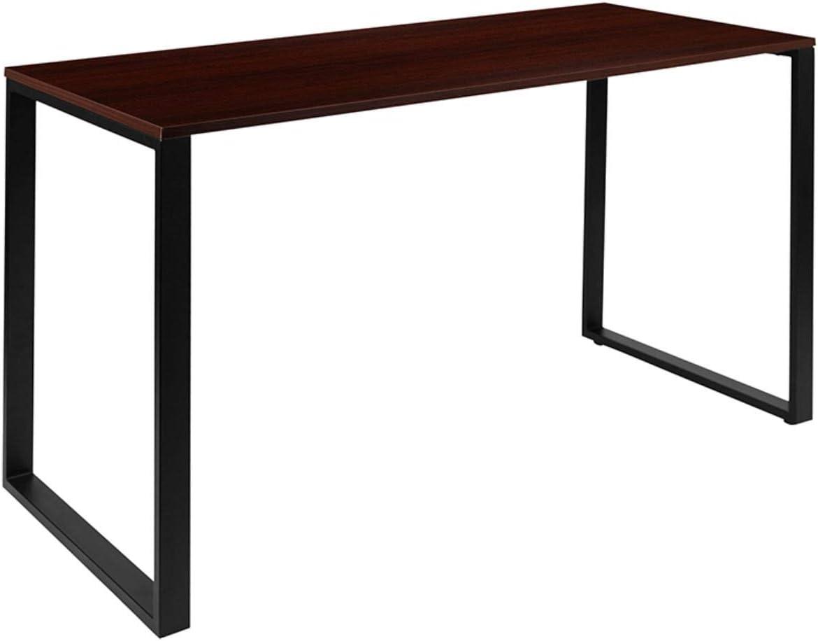 Flash Furniture Modern Commercial Grade Desk Industrial Style Computer Desk Sturdy Home Office Desk - 55" Length