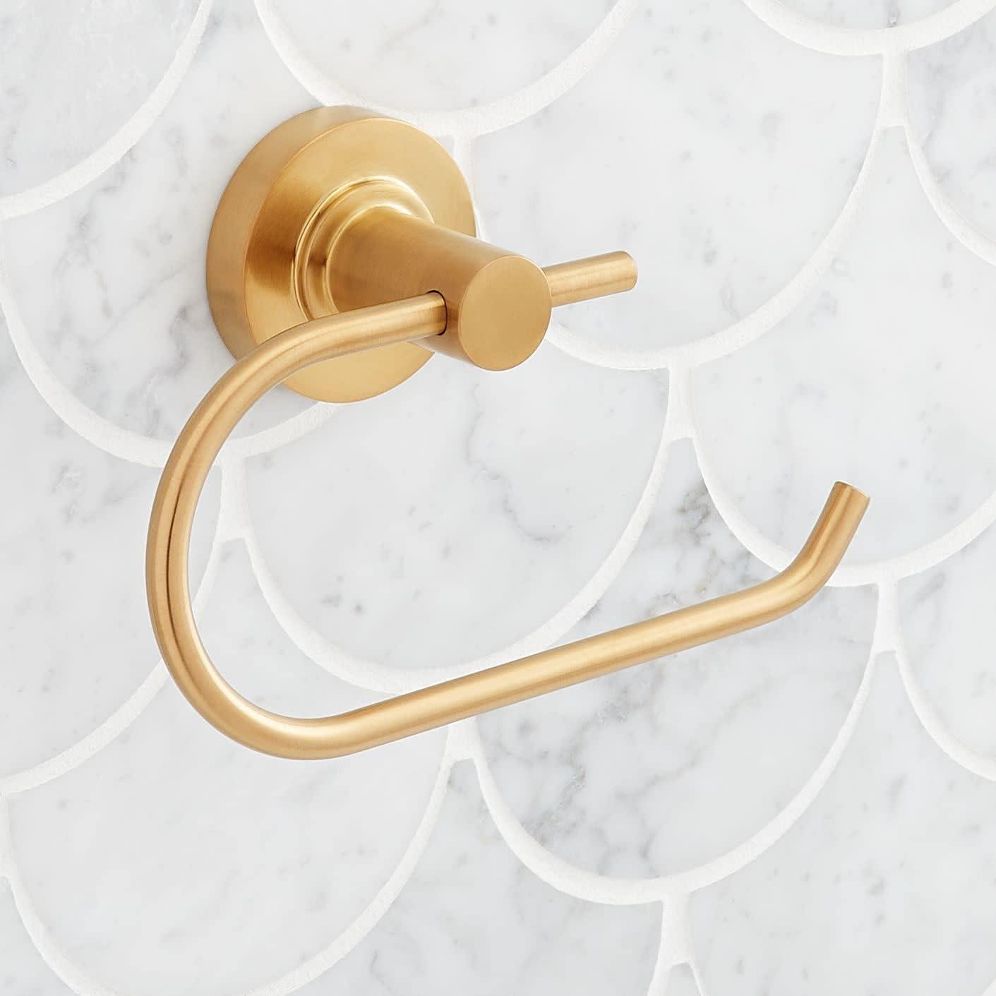Polished Brass Wall Mounted Euro Toilet Paper Holder