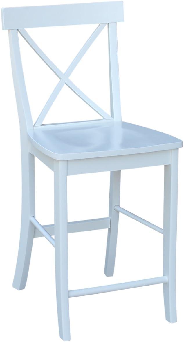 International Concepts X-back Counterheight Stool, 24"SH