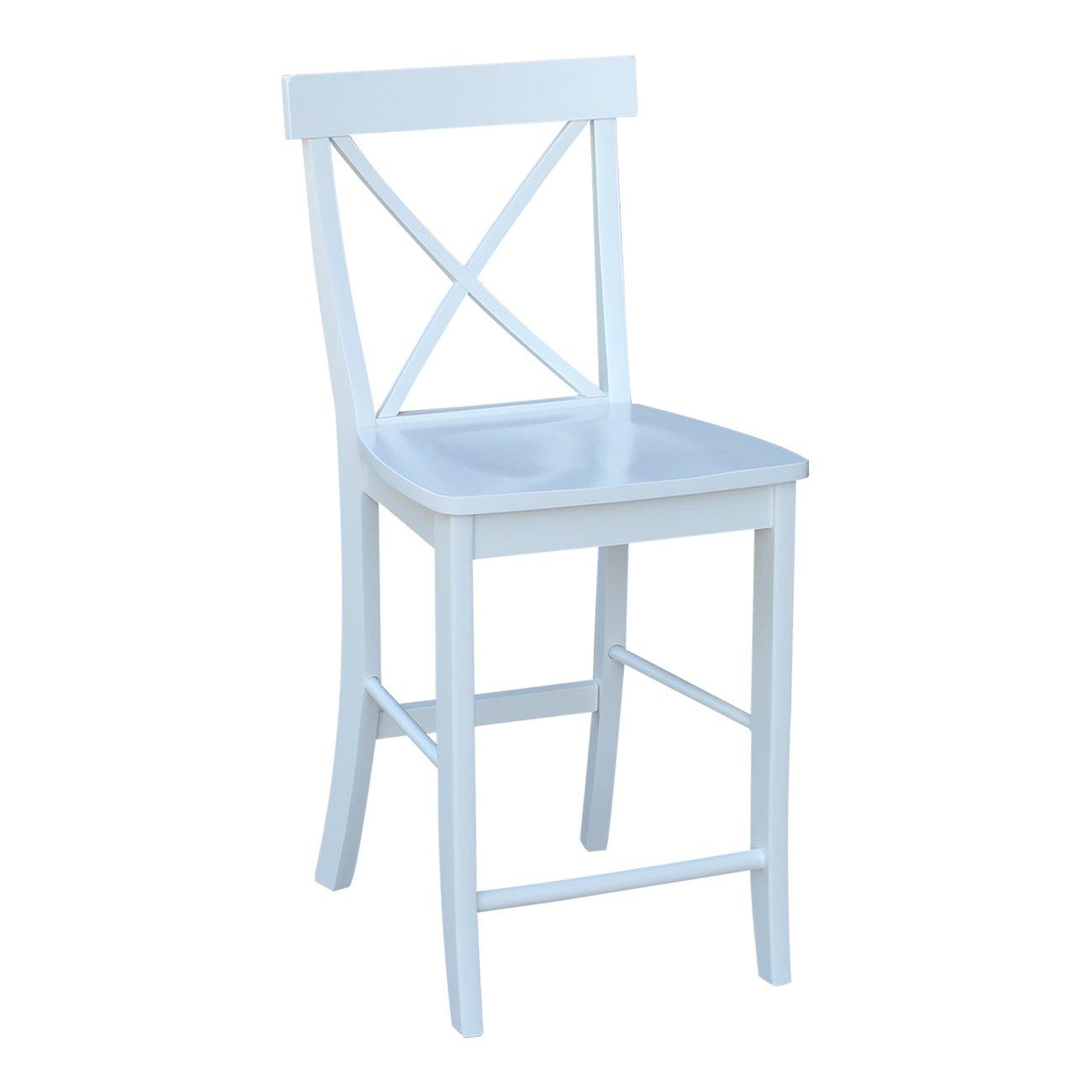 International Concepts X-Back Counter Height Stool - 24" Seat Height