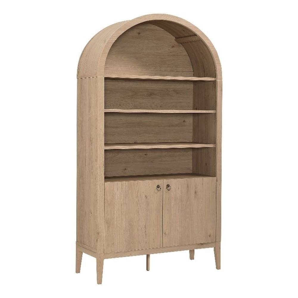 Modway Nolan 74" Tall Arched Storage Display Cabinet Bookshelf
