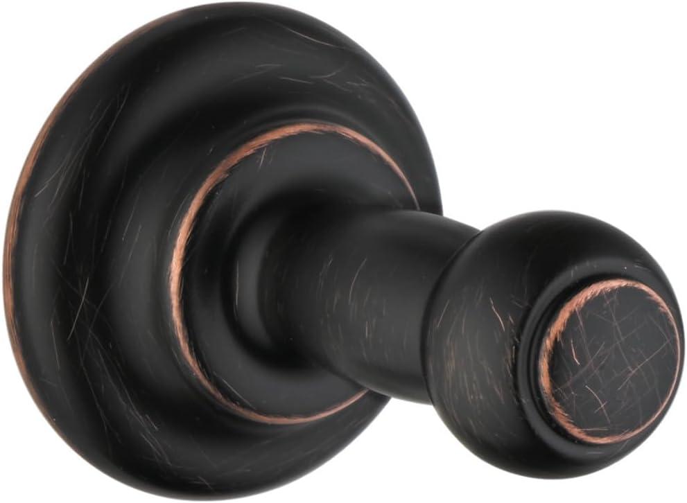 Rubbed Bronze Wall Mounted Single Robe Hook