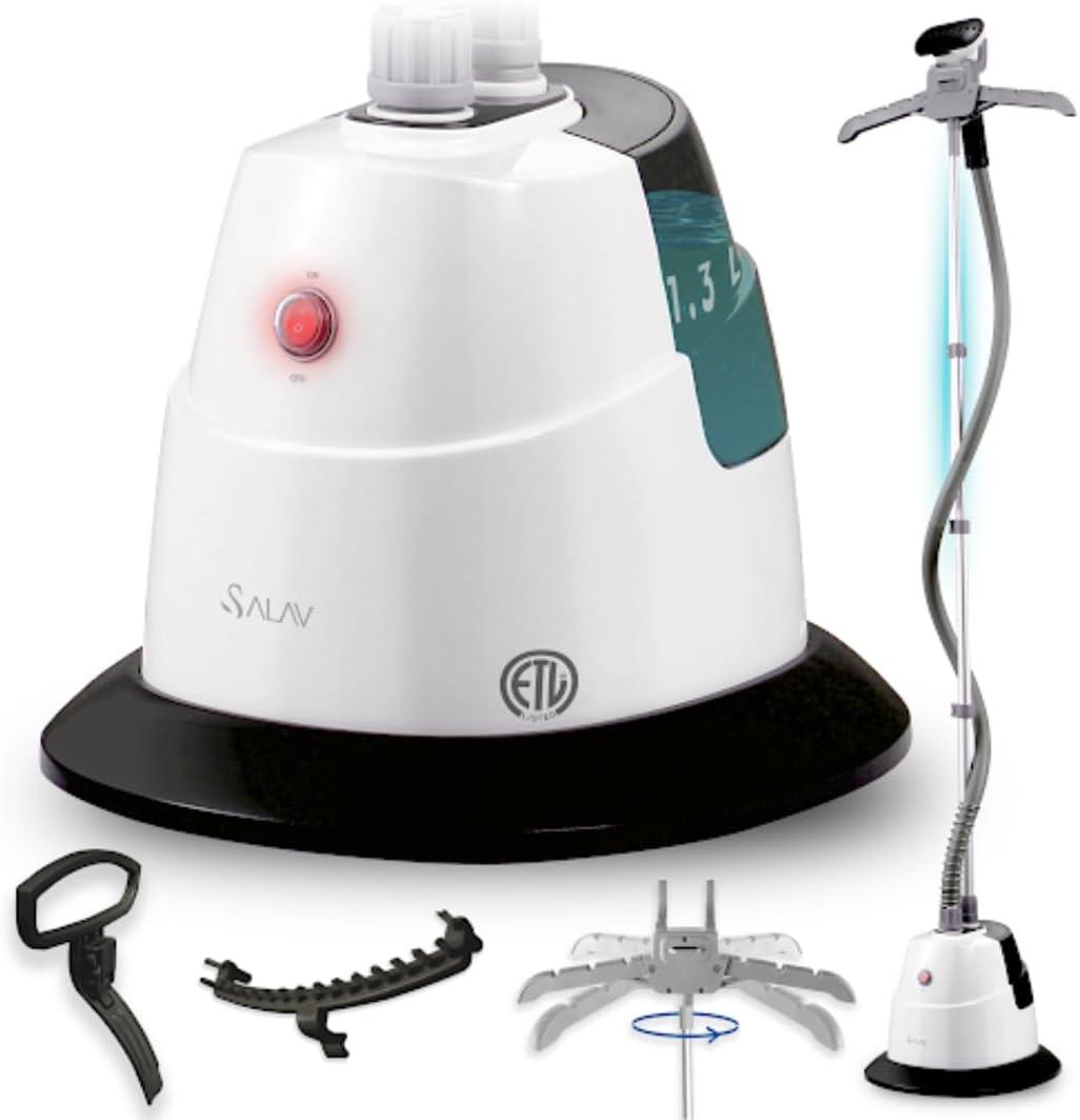 Salav Performance Series Single-Bar Garment Steamer with 360-Swivel Folding Adjustable Hanger & Reviews | Wayfair