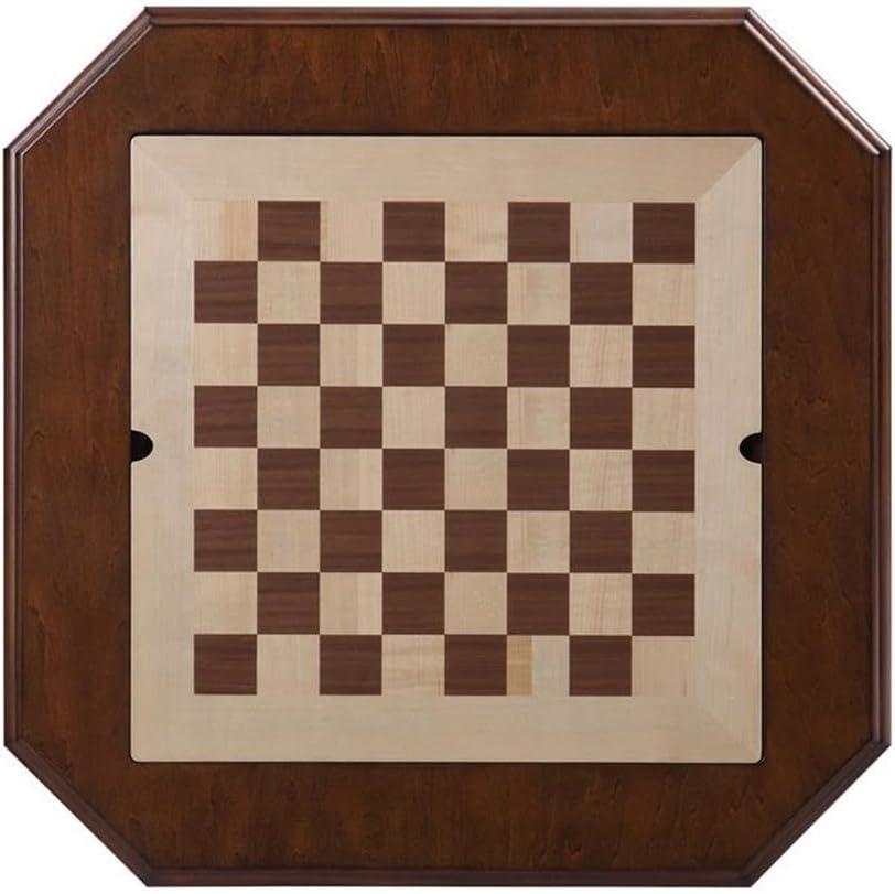 Saltoro Sherpi Bishop II Game Table with Drawer and Reversible Game Board, Cherry or Black (2 Count)