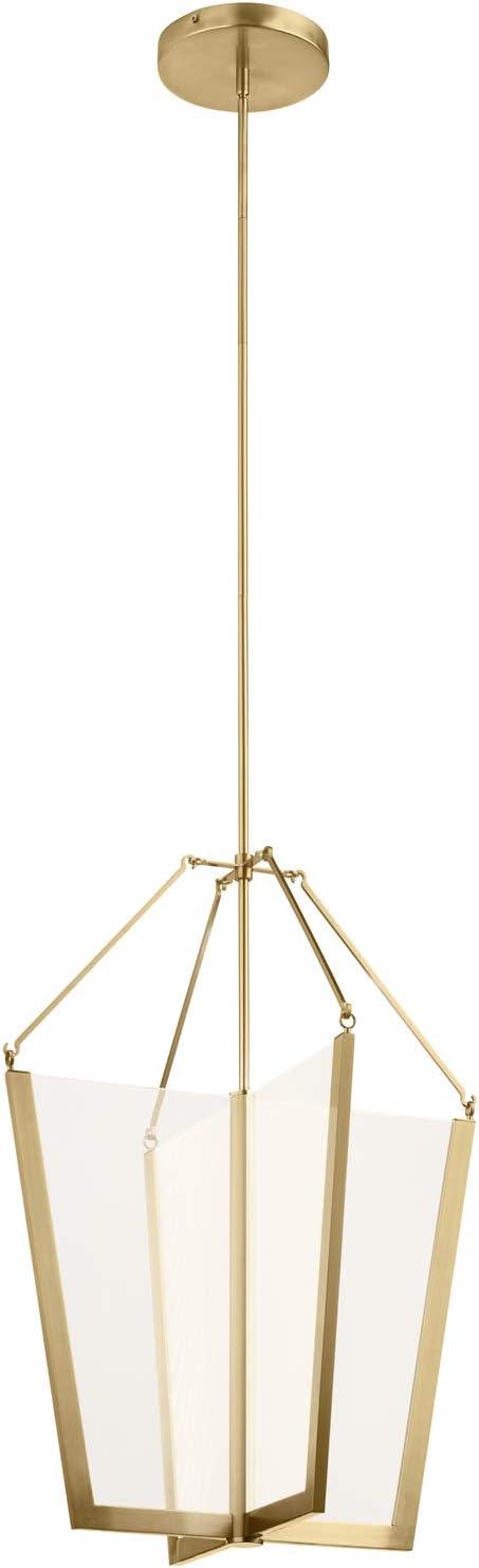 Calters Champagne Gold Acrylic LED Foyer Pendant