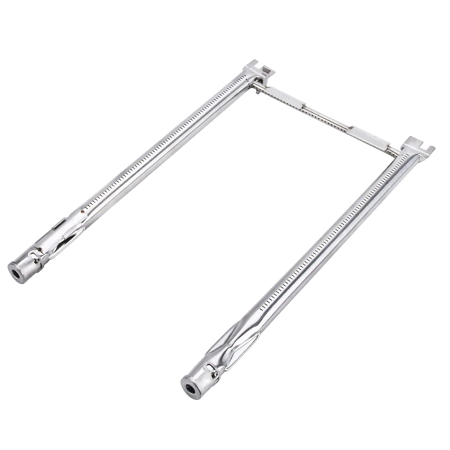 Uniflasy 69785 18 Inch Grill Burner for Weber Spirit I & II 200 Series Spirit E-210 E-220 Spirit S-210, S-220 Gas Grills with Up Front Control Tube Pipe 304 Stainless Steel