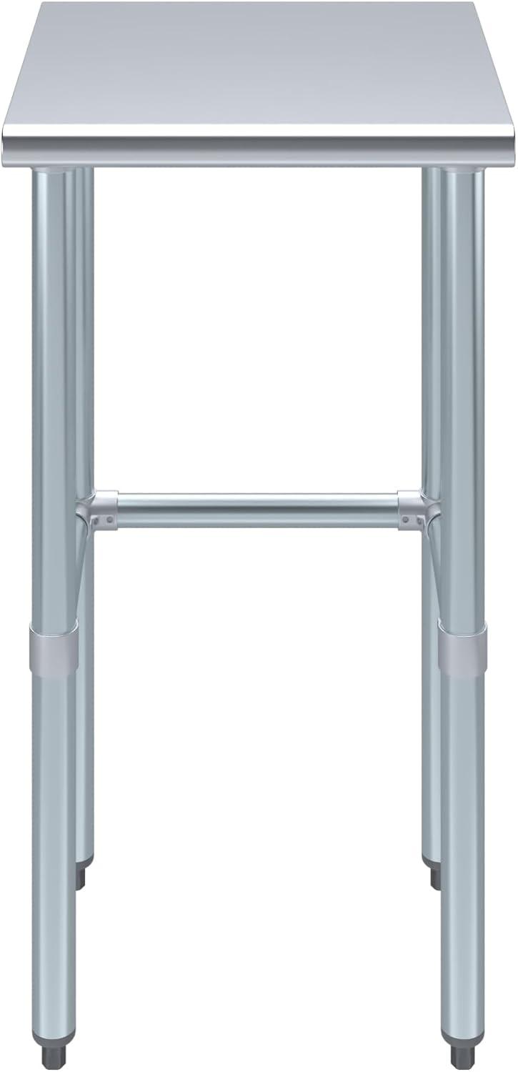 Amgood Stainless Steel Open Base Work Table
