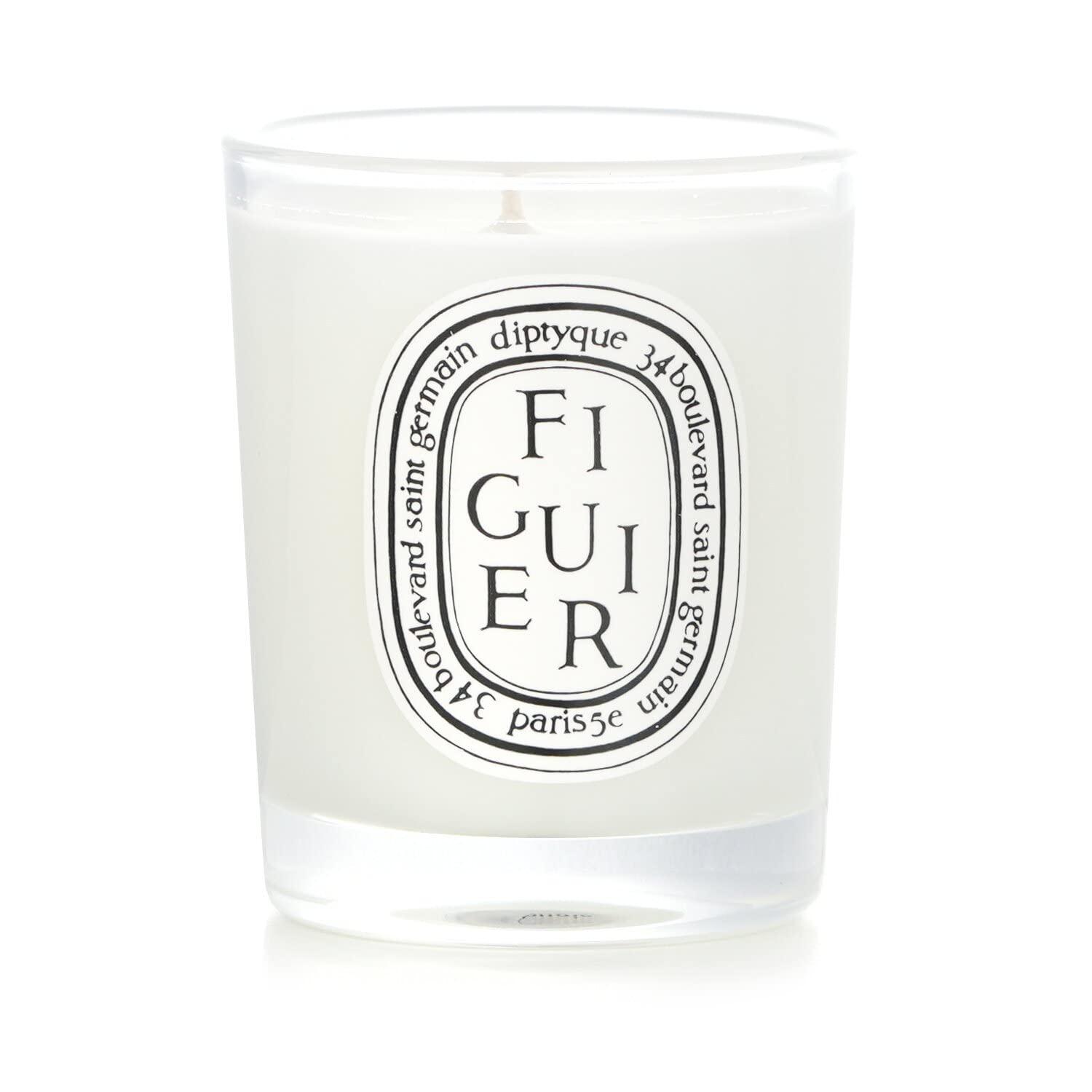 Soy Figuier Scented Candle in Green Glass, 8 oz