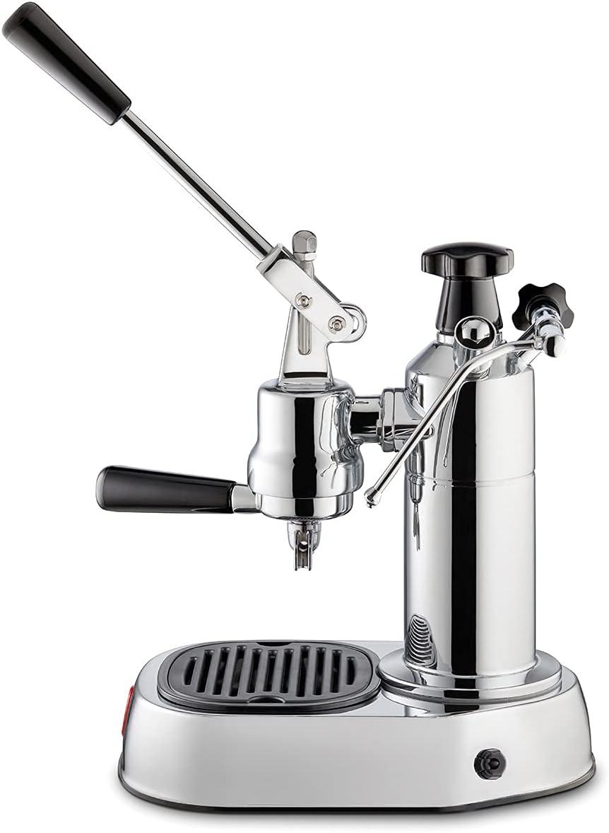 La Pavoni Chrome Lever Espresso Machine with Steam Wand