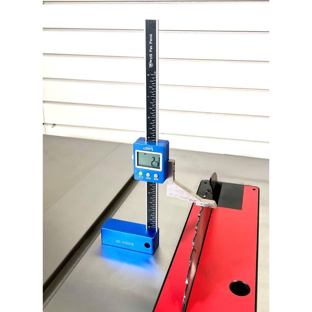 iGaging Digital 5" Height Gauge EZ-Check for Woodwork Router and Table Saw Adjustment