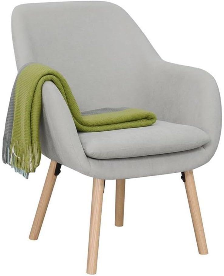 CLkPde Take a Seat Charlotte Accent Chair, 25.25" L x 26.75" W x 33.5" H, Pewter Gray Linen
