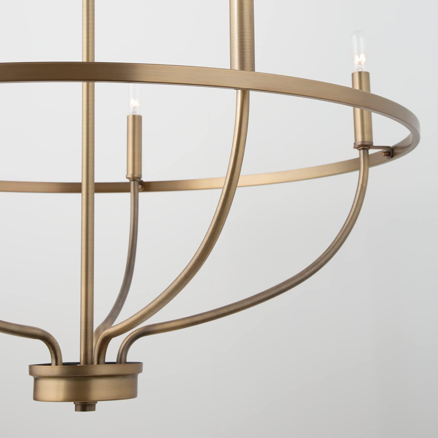 Capital Lighting Greyson 5-Light Aged Brass Chandelier