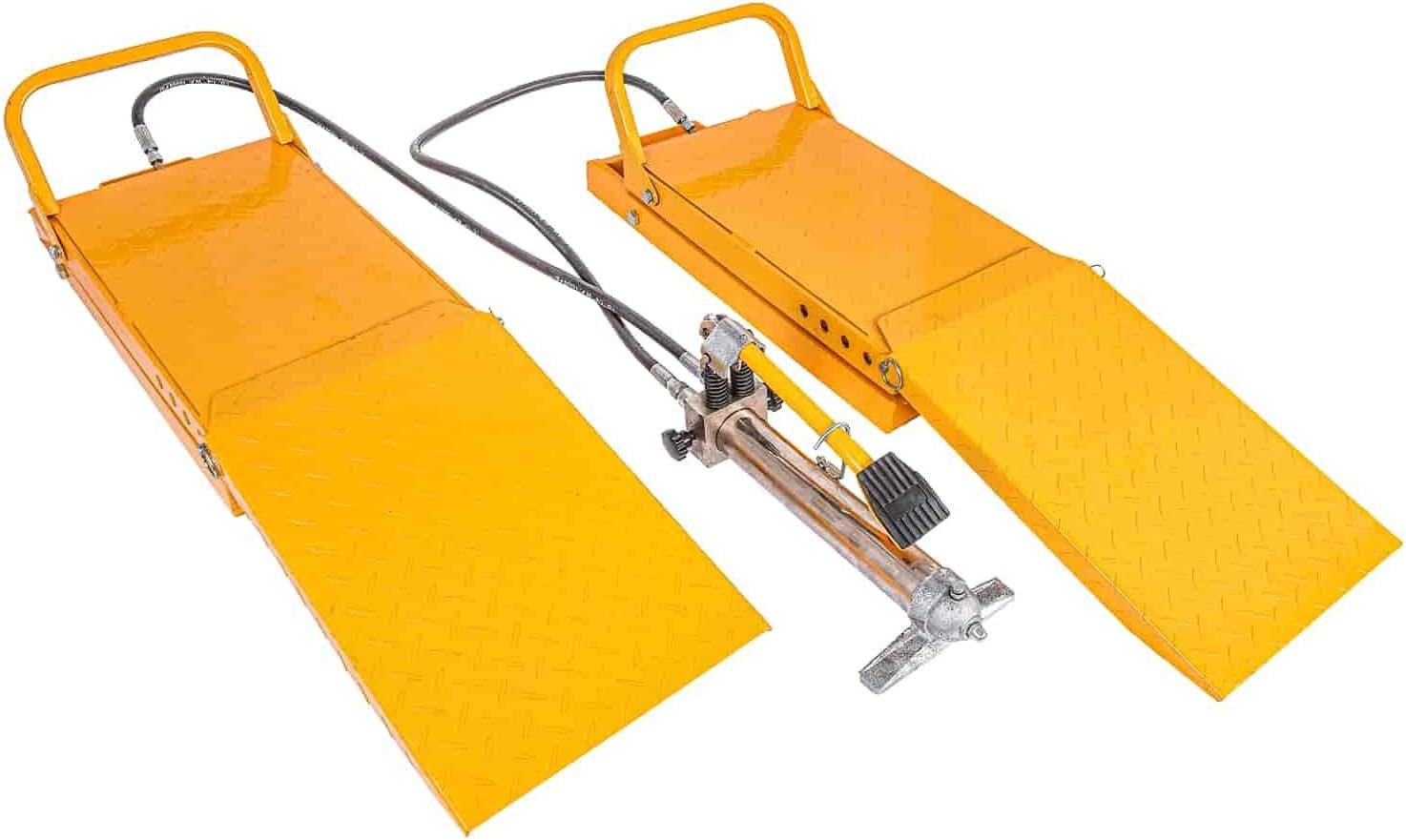 JEGS 79025 Hydraulic Car Lift Ramps Capacity: 3000 lbs./pair Lift Range: 5.10 in