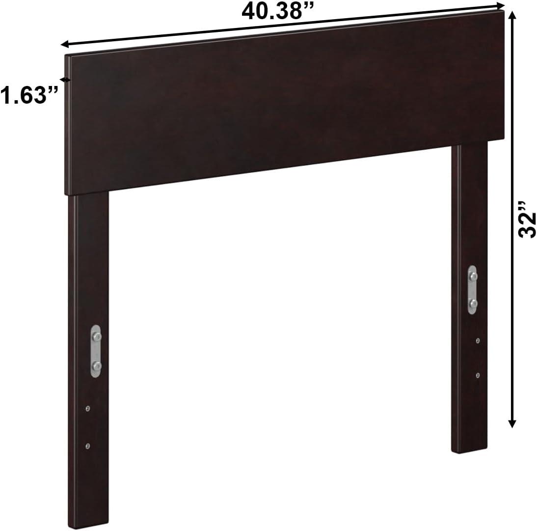 Twin Boston Headboard Espresso - AFI: Solid Wood, Sleek Finish, Adjustable Height