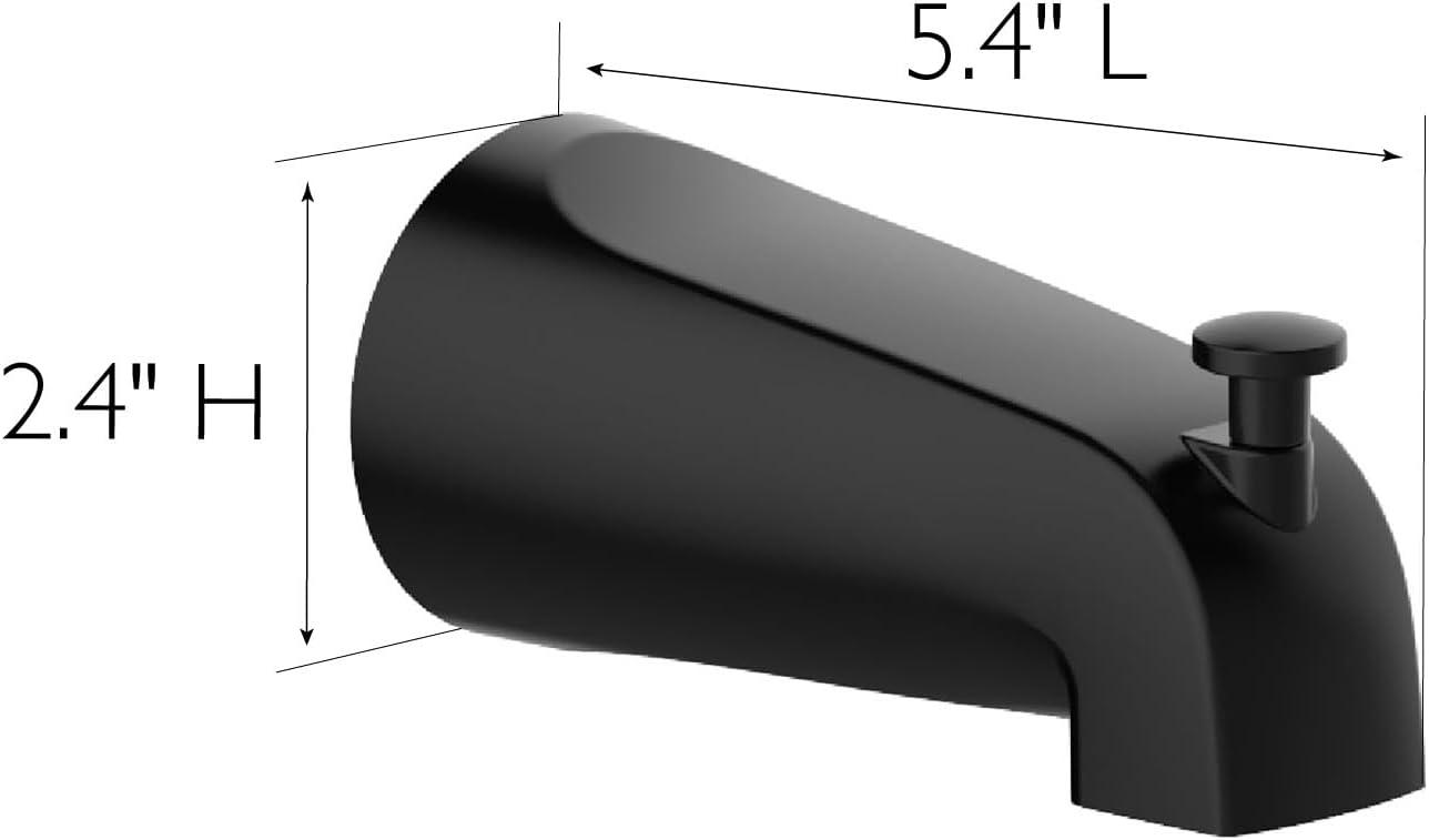 Design House 595629 Wall Mounted Tub Spout with Diverter