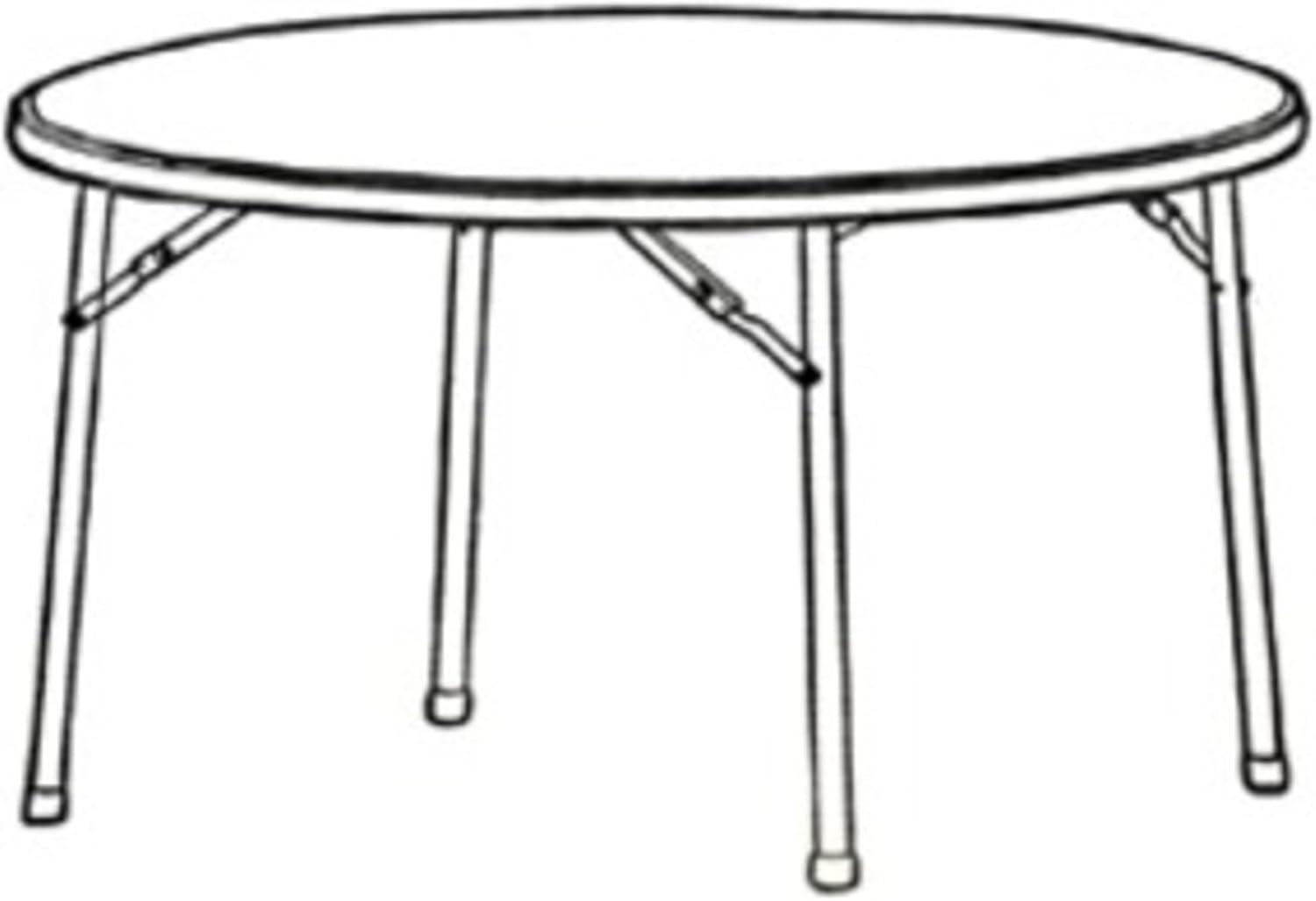 Plastic Circular Plastic Banquet Table with Folding Legs