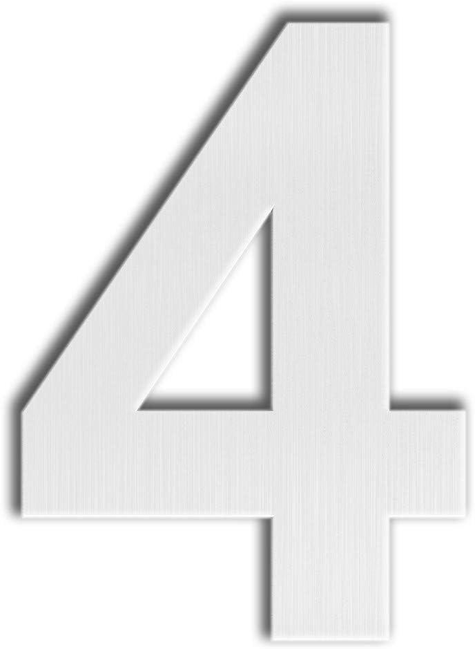ModernStainlessHardware 6'' H Stainless Steel House Number
