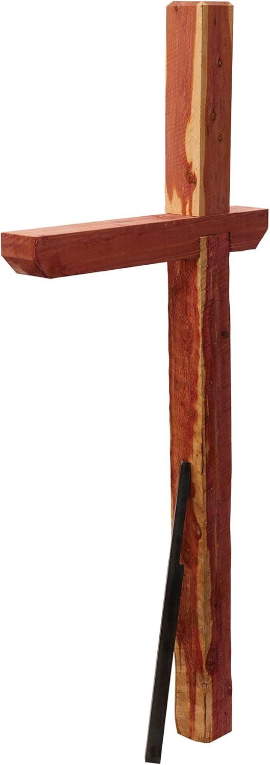 Architectural Mailbox Deluxe Drive In Mailbox and Address Posts Cedar: Resin, Dark Green, 42" Height, 90-Day Warranty