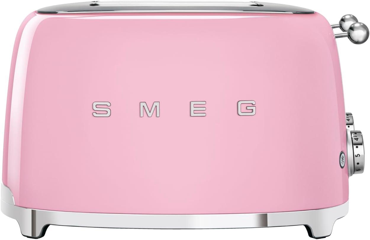SMEG Pink 4x4-Slice Retro Toaster