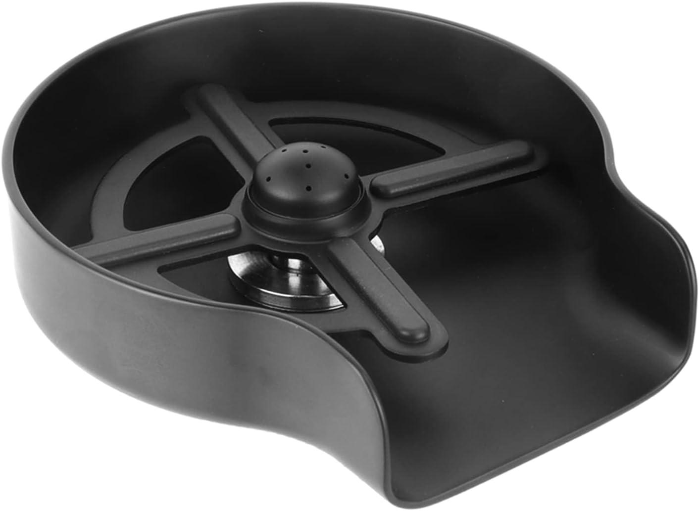 Matte Black Stainless Steel Kitchen Sink Glass Rinser