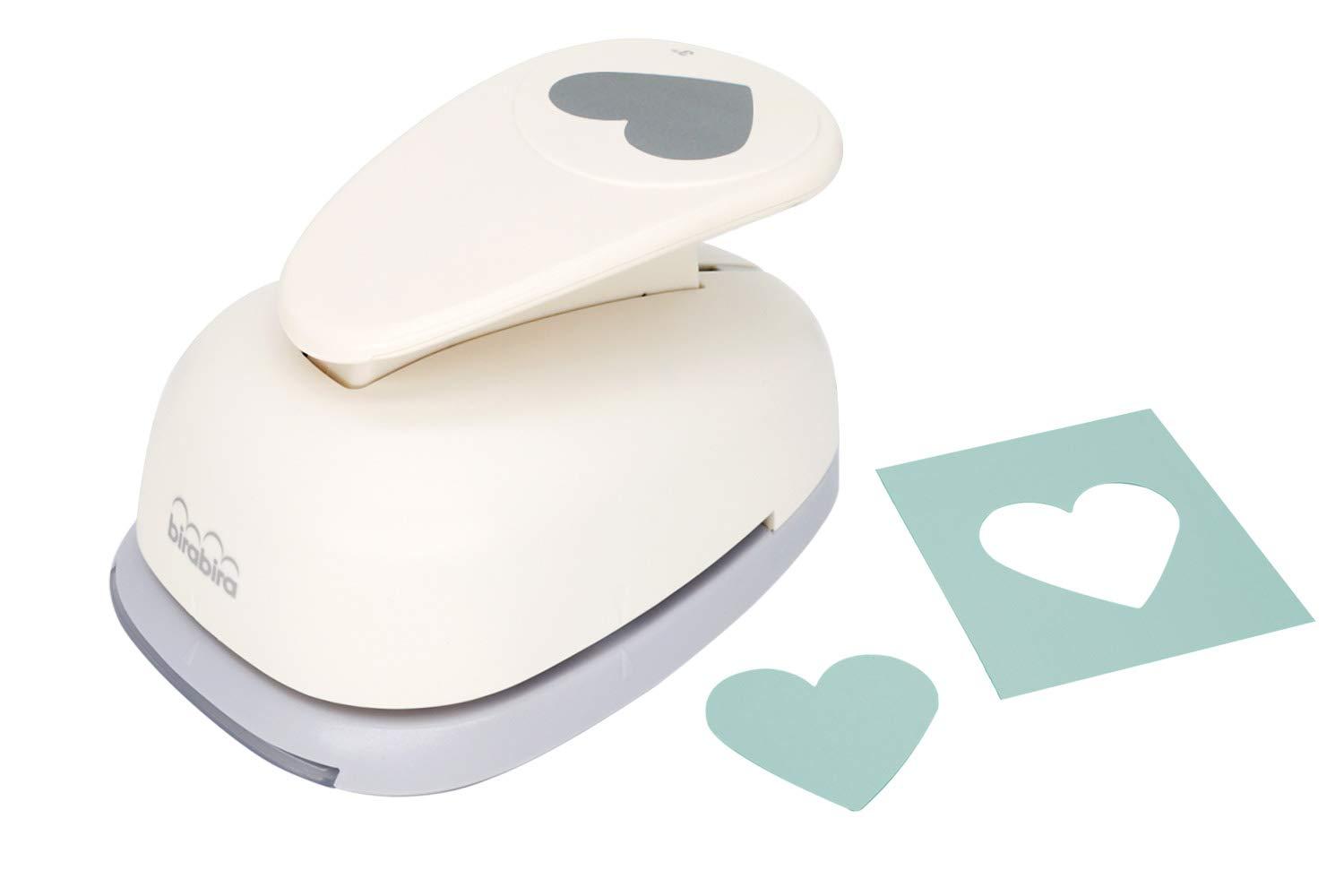 Bira 3 inch Heart Lever Action Craft Punch, Valentine’s Day Punch, for Paper Crafting, Scrapbooking, Card Arts, DIY Projects