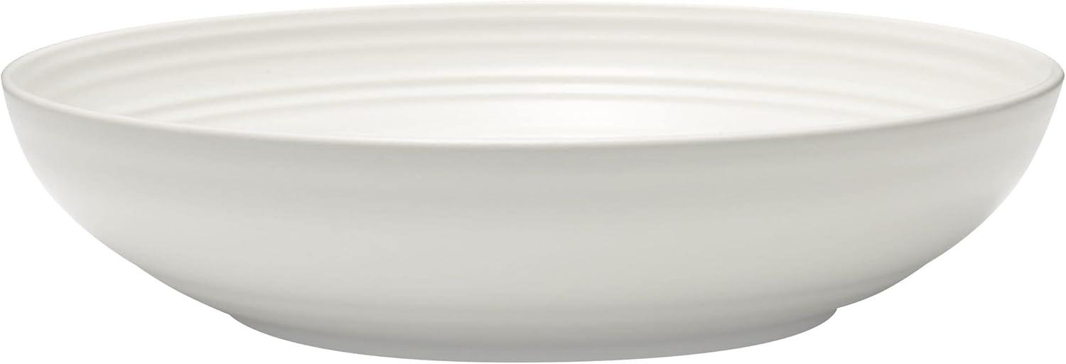 White Ceramic Coupe Dinnerware Set for One