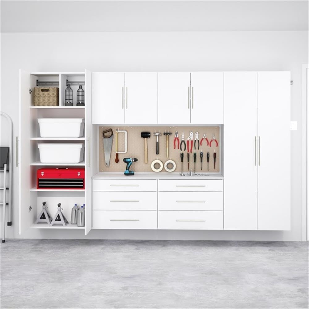 6pc 120" Hangups Storage Cabinet Set White - Prepac