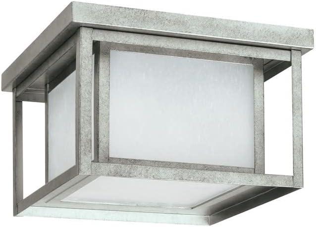 Vermont Seeded Square Outdoor Flush Mount