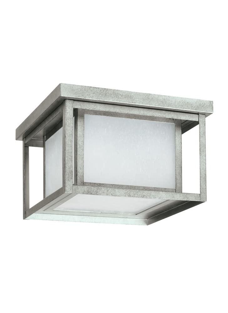 Vermont Seeded Square Outdoor Flush Mount