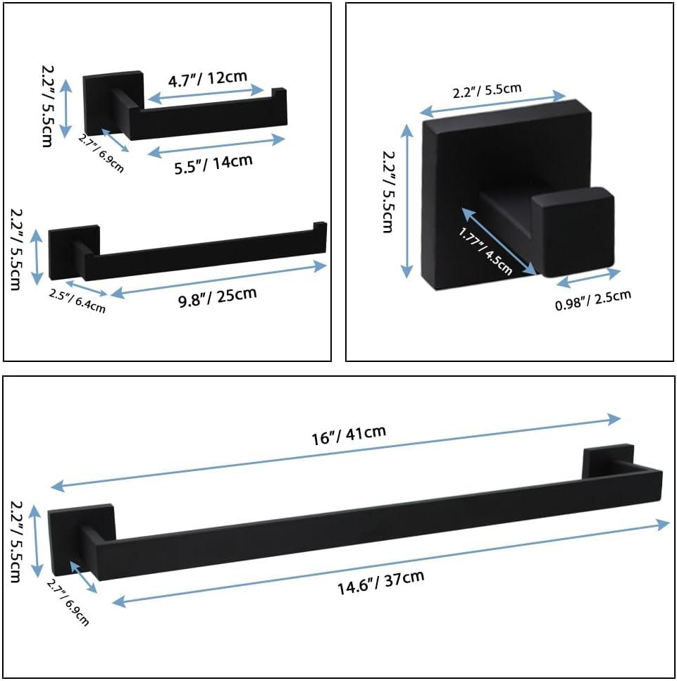 4 - Piece Bathroom Hardware Set