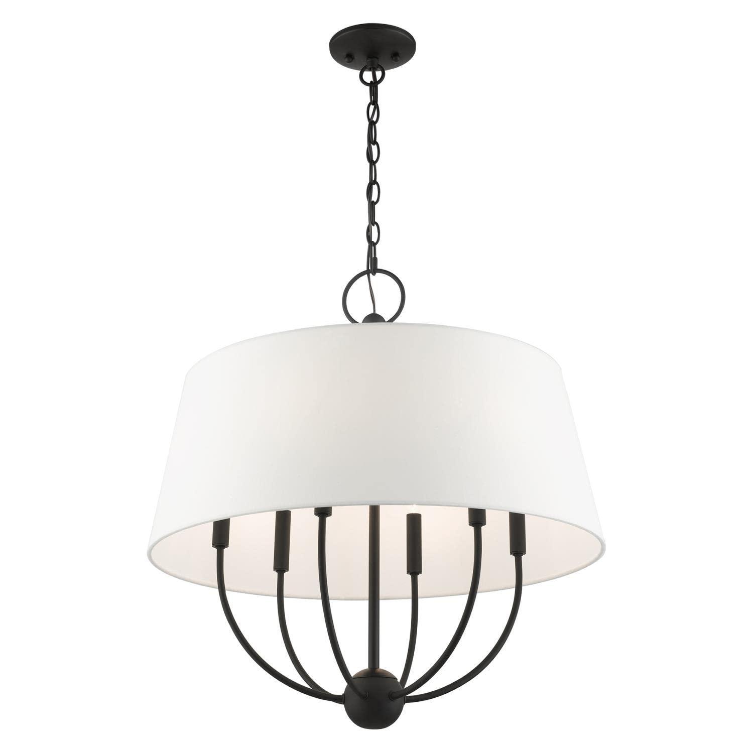 Livex Lighting Ridgecrest 6 - Light Pendant in  Black