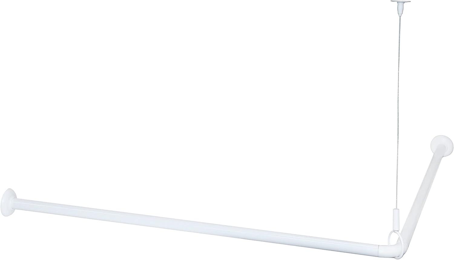 Kenney Twist & Fit 36" x 36" Fixed Corner Shower Curtain Rod