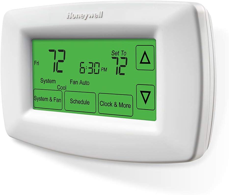 Honeywell White Programmable Touchscreen Thermostat with Smart Response