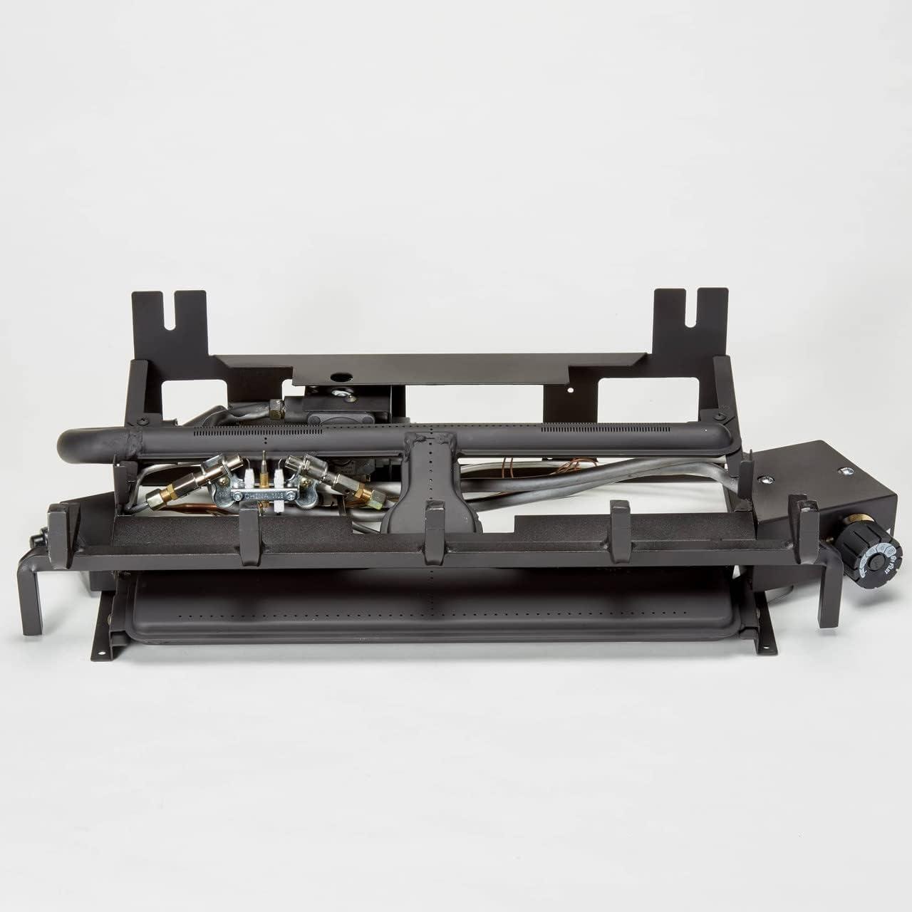 Duluth Forge Duluth Forge Ventless Dual Fuel Gas Log Set, Split Oak, T-Stat Control