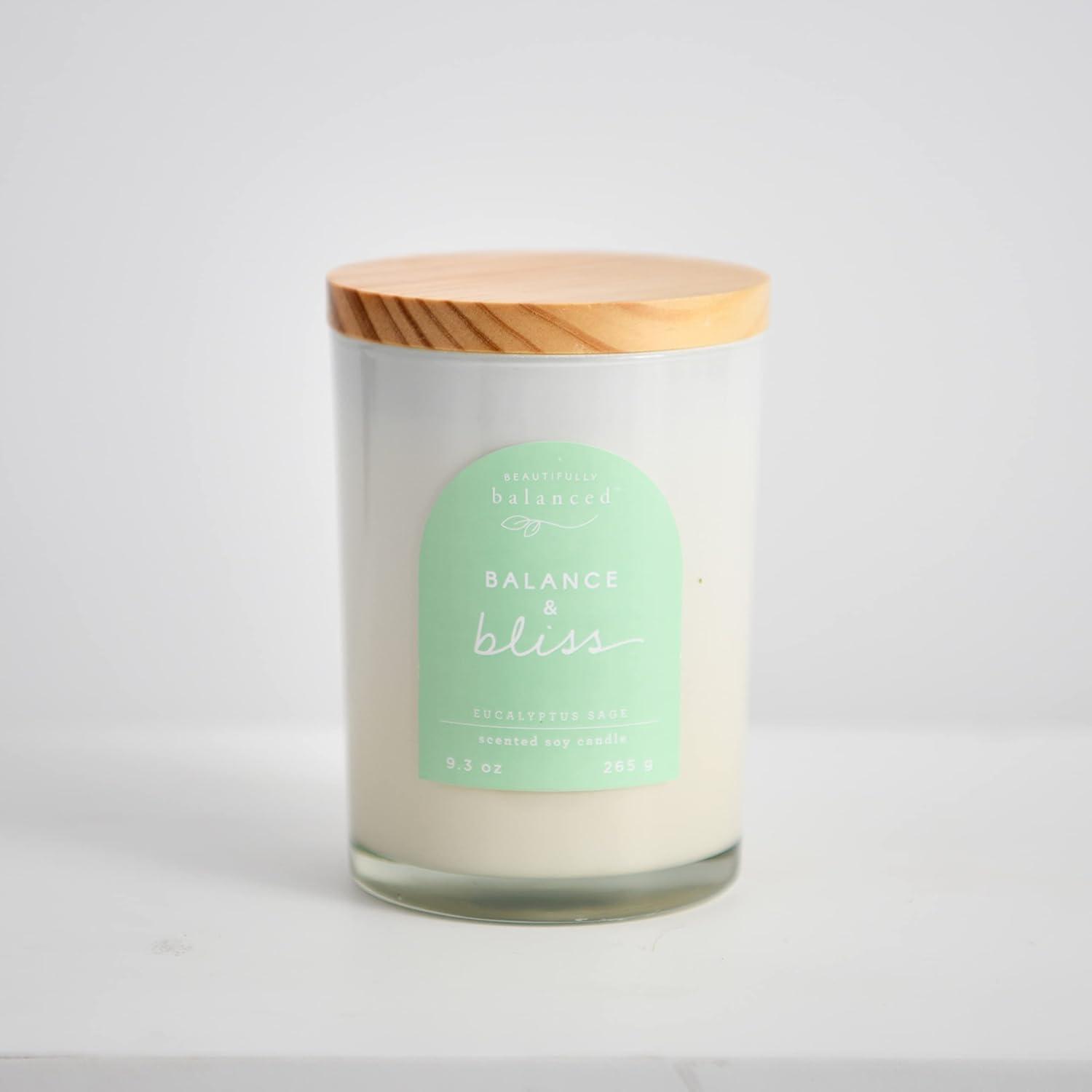 Beautifully Balanced Beautifully Balanced Balance & Bliss Lidded Glass Scented Candle, 9.3 oz.