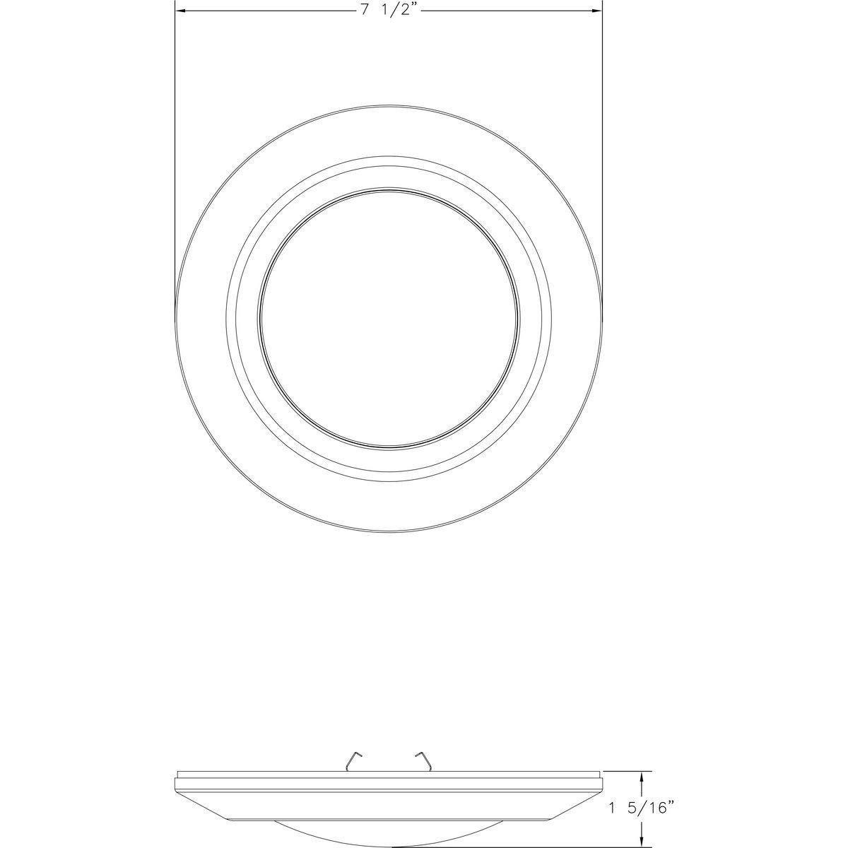 7-1/4" Intrinsic Collection Surface Mount LED in White