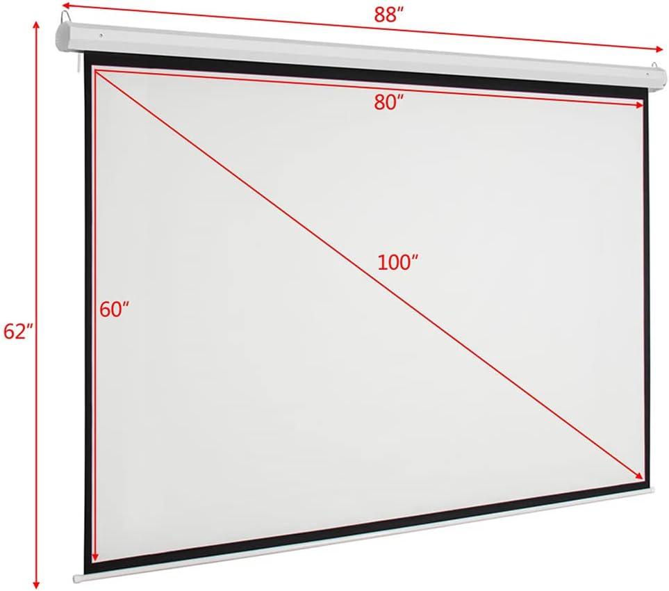 Zimtown 4:3 Electric Projector, 100"