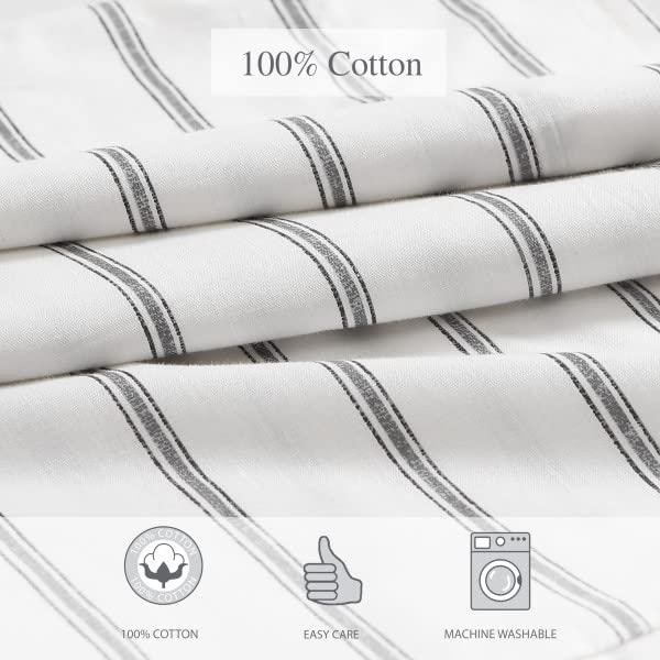 Stone Cottage Trenton Stripe Grey Queen Sheet Set