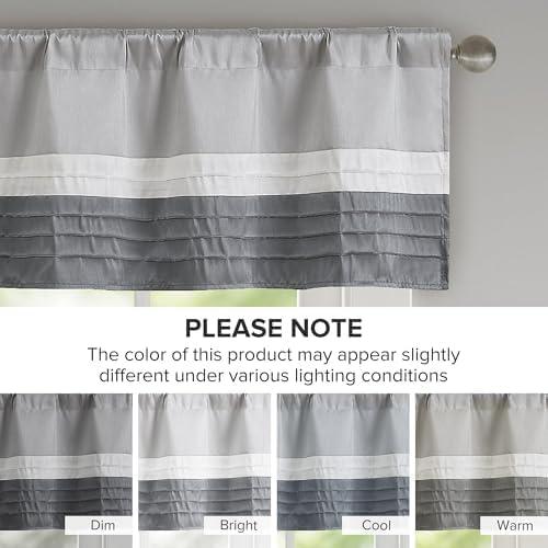 Madison Park Amherst Polyoni Pintuck Single Window Valance