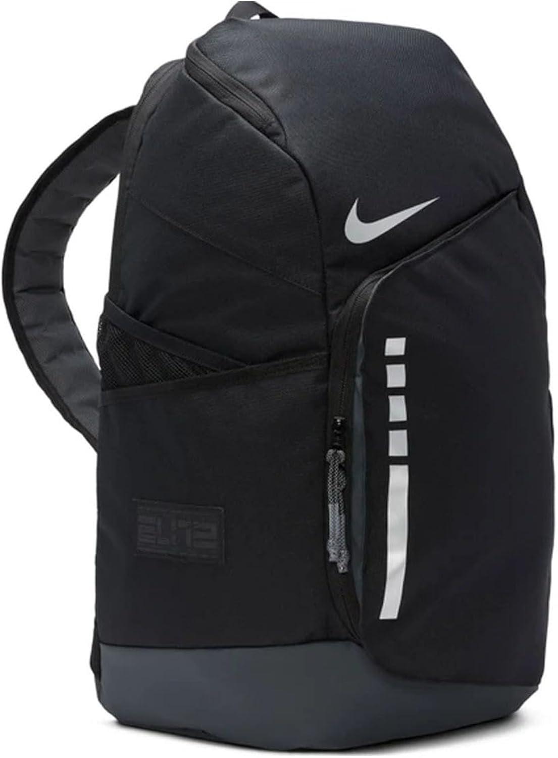 Nike Men's Hoops Elite Backpack, Black Anthracite and Metallic Silver