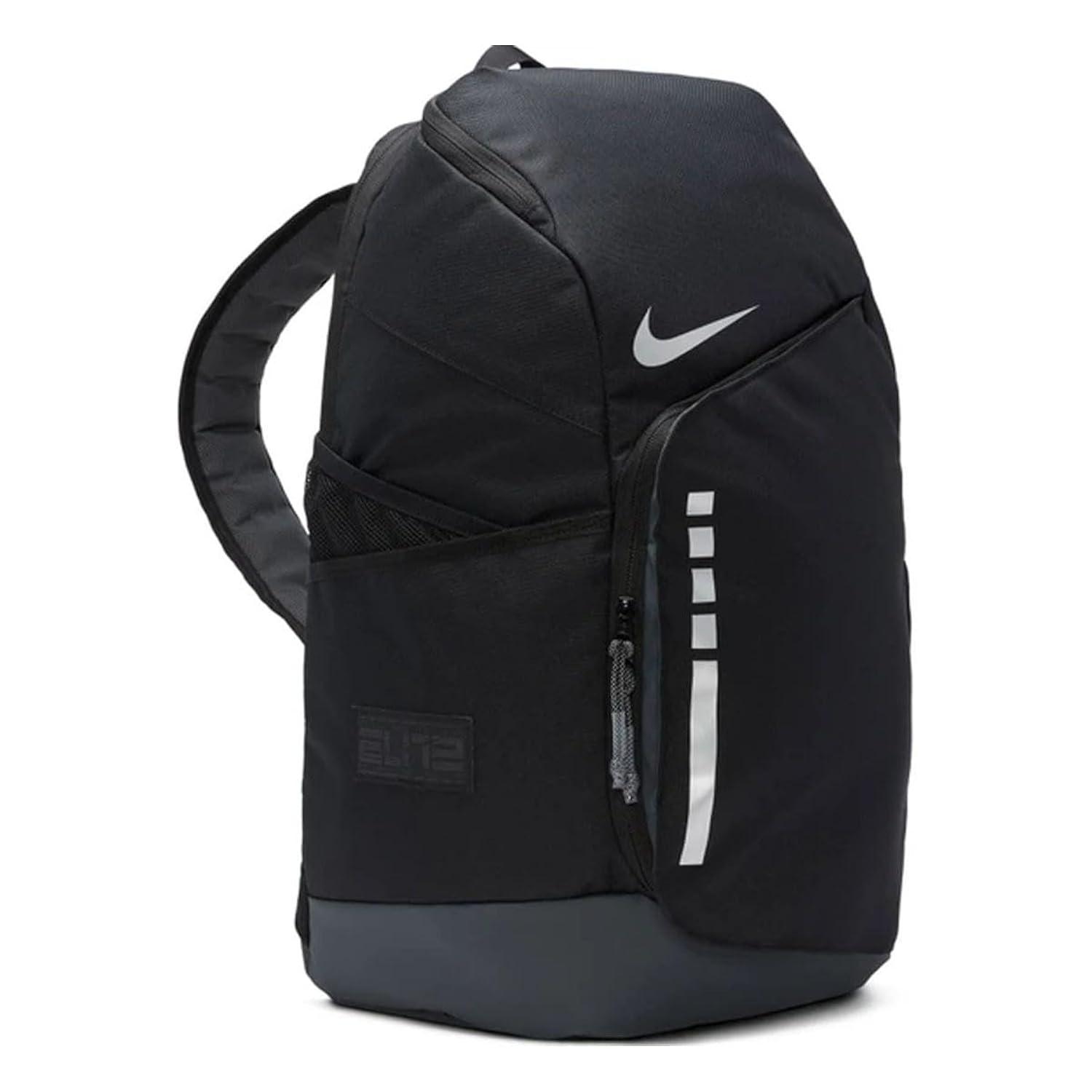 Nike Men's Hoops Elite Backpack, Black Anthracite and Metallic Silver